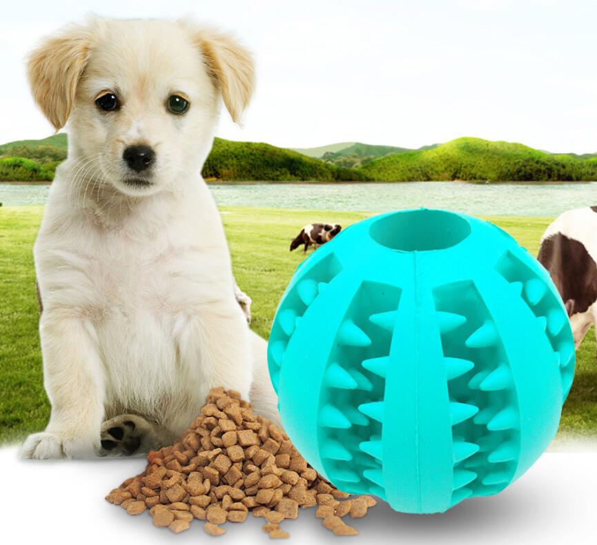 Pet Feeder Rubber Ball Dog Toy