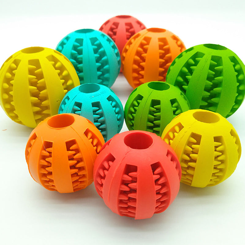 Pet Feeder Rubber Ball Dog Toy